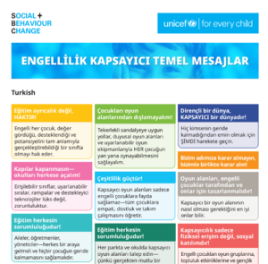 ENGELLİLİK KAPSAYICI TEMEL MESAJLAR