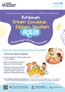 Hatay Büyükşehir Belediyesi ve UNICEF iş birliğind
