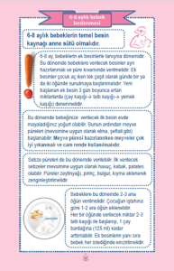 6-8 aylık bebek beslenmesi